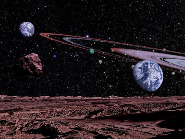 Das Sonnensystem ist um einen Gasriesen mit unzähligen Monden und Asteroiden reicher geworden. Unter diesen Monden befinden sich auch zwei erdgroße Trabanten mit Sauerstoffatmosphären.