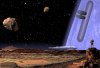 Die STARWIND ist auf Deimos gelandet, um die Bestückung für eine wissenschaftliche Station auszuladen. Im Vordergrund sieht man die Luke zu einer getarnten Station.
