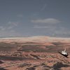 30mal so breit wie hoch, lässt sich der 20 km hohe Olympus Mons erst aus einigen Hundert km Entfernung und großer Höhe überschauen und bietet dabei kein wirklich imposantes Bild.